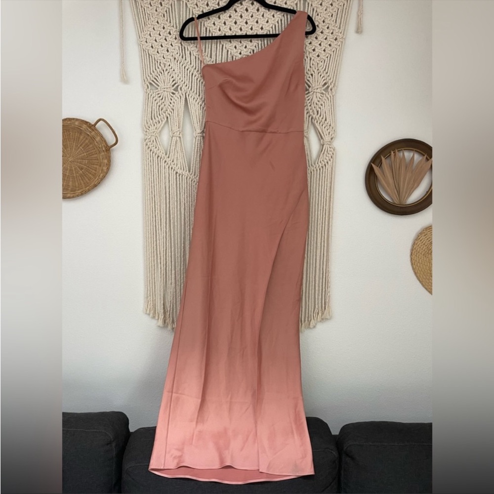 BHLDN Dylan Satin Charmeuse Maxi Dress Sedona